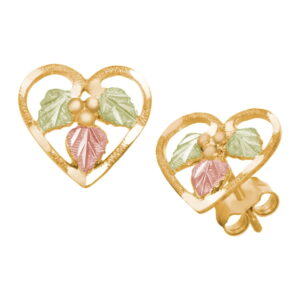 01657-300x300 Black Hills Gold Heart Earrings with Black Hills Gold Leaves