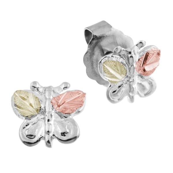 01668ss-gold-on-silver-butterfly-earrings-600x600 Black Hills Silver Post Butterfly Earrings