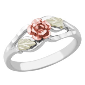 02089-SS-300x300 Sterling Silver Ladies Ring with Rose