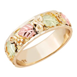 02826-300x300 Ladies Black Hills Gold Straight Band Wedding Ring