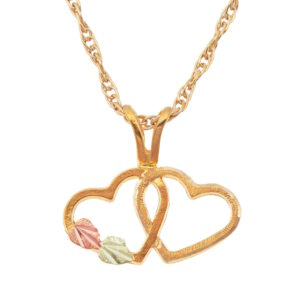 03101-300x300 Black Hills Gold Heart Necklace with Opal Heart Pendant