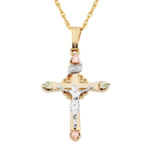 03381-300x300 Black Hills Gold Crucifix Pendant