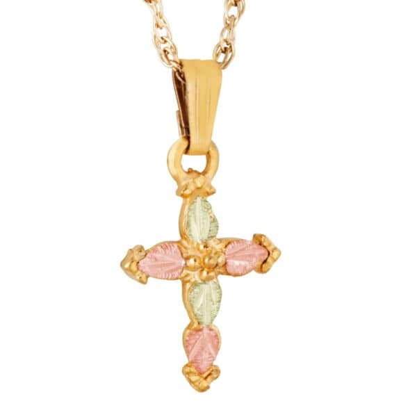 06020-600x600 Black Hills Gold Cross Pendant