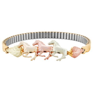 B489-300x300 Black Hills Gold Running Horses Bracelet