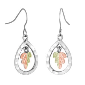 ER1004-SS-300x300 Black Hills Sterling Silver Teardrop Earrings with Leaves