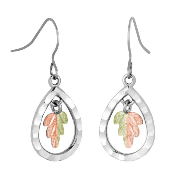 ER1004-SS-600x600 Black Hills Sterling Silver Teardrop Earrings with Leaves