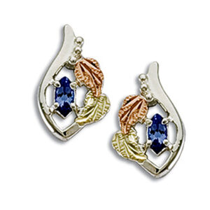 ER1778-SS-455-300x300 Sterling Black Hills Silver Tanzanite Earrings