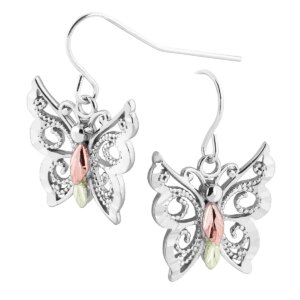 ER30536-300x300 Black Hills Silver Butterfly Dangle Earrings