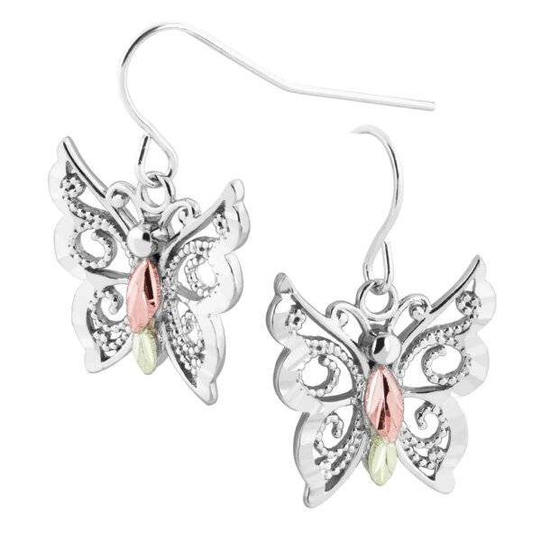 ER30536-600x600 Black Hills Silver Butterfly Dangle Earrings