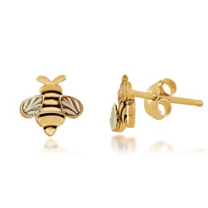 ER3933-300x300 Landstroms Black Hills Gold Bee Post Earrings