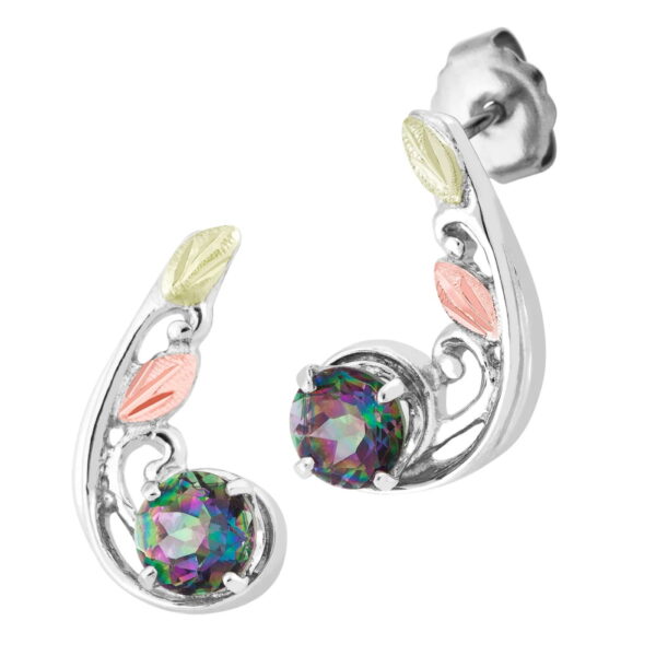 ER564-SS-471-600x600 Landstroms Mystic Fire Topaz Post Earrings