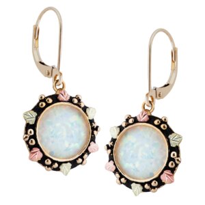 ER927-300x300 Black Hills Gold Opal Earrings