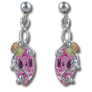 ER968PD-SS-310-300x300 Black Hills Silver Rose Zircon Earrings