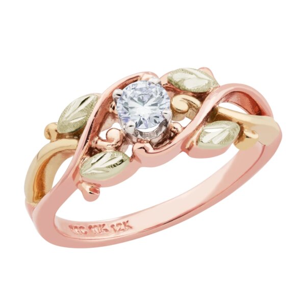GLWR938AD-600x600 Ladies Black Hills Rose Gold Diamond Engagement Ring