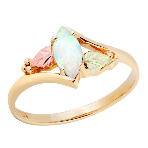 LR2948-600x600 Ladies Black Hills Gold Opal Ring