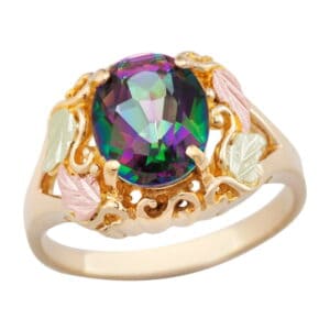 LR625-471-300x300 Landstroms Black Hills Gold Ladies Mystic Fire Topaz Ring