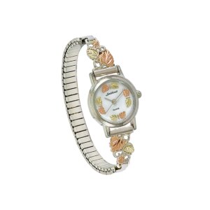 MRL9284B-300x300 Landstroms Ladies Gold on Sterling Silver Watch and Leaf Band