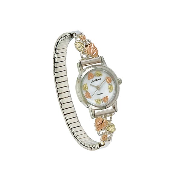MRL9284B-600x600 Landstroms Ladies Gold on Sterling Silver Watch and Leaf Band