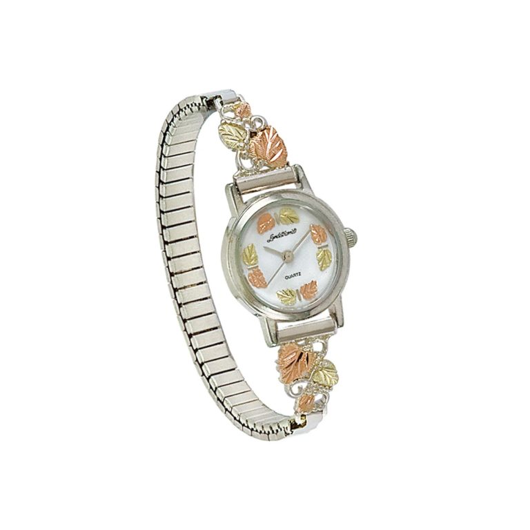 MRL9284B-768x768 Landstroms Ladies Gold on Sterling Silver Watch and Leaf Band