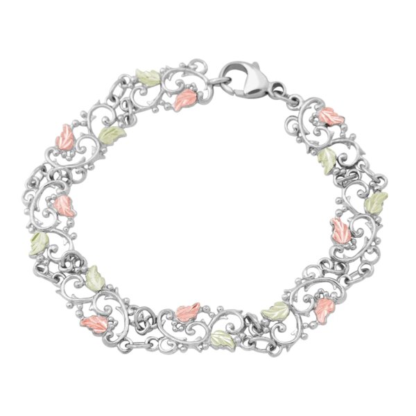 MRLBR3003-600x600 Sterling Silver Scrolling Vines Bracelet