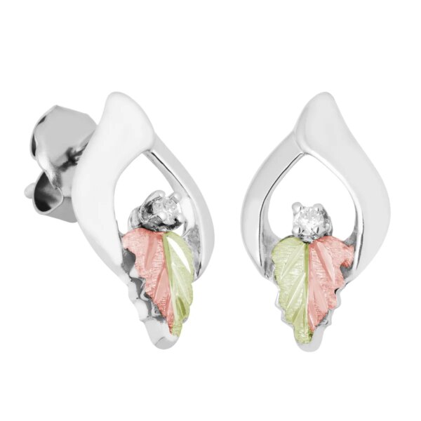 MRLER3228PX-600x600 Sterling Silver Diamond Earrings