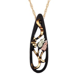 PE3299-300x300 Black Hills Gold Black Powder Coated Pendant