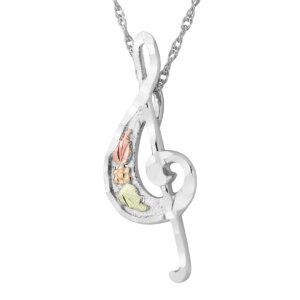 PE4027-300x300 Black Hills Silver Treble Clef Pendant