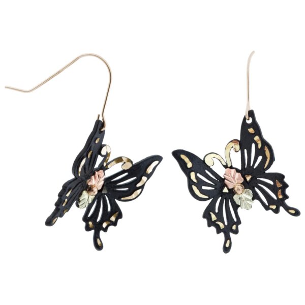 gc50719br-sh_lg-600x600 Black Hills Gold and Black Butterfly Earrings