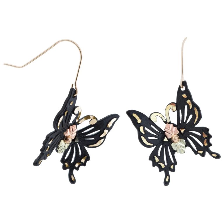 gc50719br-sh_lg-768x768 Black Hills Gold and Black Butterfly Earrings