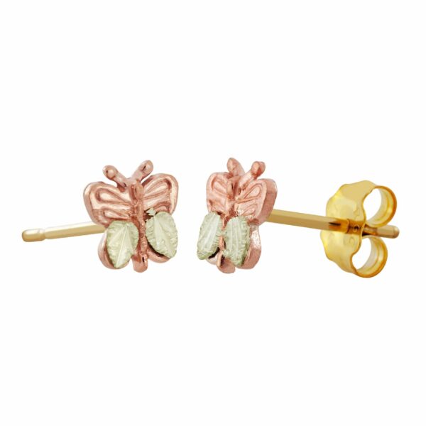 gla172p-600x600 Black Hills Gold Butterfly Earrings