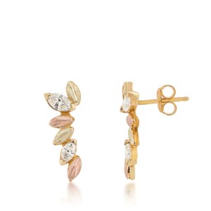 gler3934d_lg-300x300 Landstroms Black Hills Gold Marquis Diamond Post Earrings