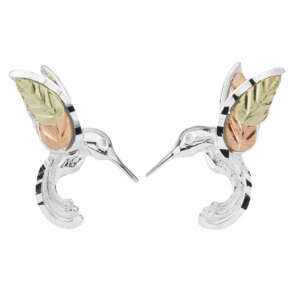 mrc50297-gs_lg-300x300 Black Hills Gold and Silver Hummingbird Post Earrings