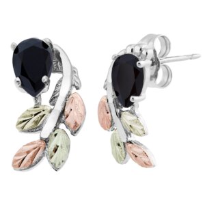 mrc5966o-f-gs_lg-300x300 Black Hills Gold and Silver Cascading Leaf Earrings with Onyx