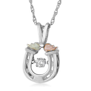 mrlpe3802x-silver-horseshoe-pendant-300x300 Sterling Silver Horseshoe Pendant with Diamond and Leaves