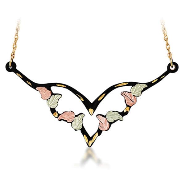 ne3259-landstroms-heart-necklace-600x600 Black Hills Festoon Gold Heart Pendant