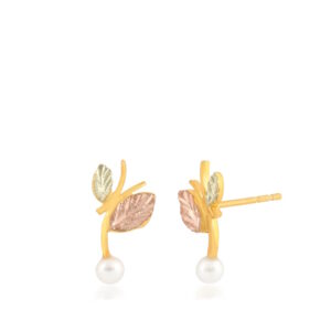 ER4032P-300x300 Black Hills Gold Vine and Pearl Earrings