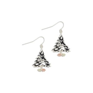 ER415-300x300 Landstroms Black Hills Silver Christmas Tree Earrings