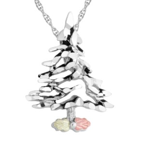 PE415-300x300 Landstroms Black Hills Silver Christmas Tree Pendant