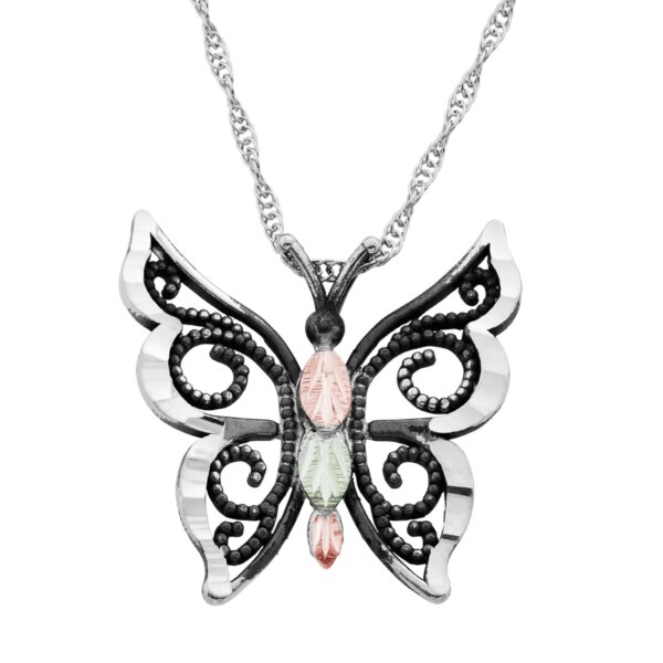 black-hills-gold-and-silver-butterfly-pendant-600x600 Black Hills Gold and Silver Butterfly Pendant