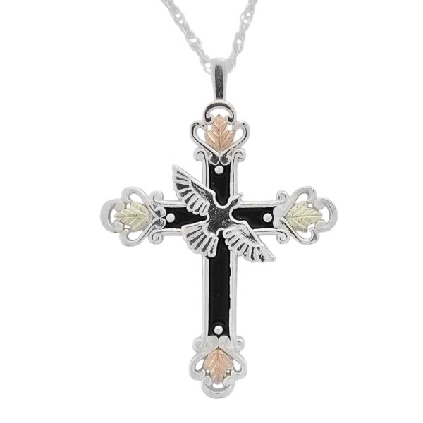 black-hills-gold-and-silver-dove-cross-600x600 Black Hills Gold and Silver Dove Cross