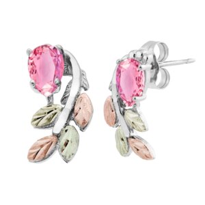 black-hills-gold-cascading-leaf-earrings-with-pink-cubic-zirconia-300x300 Black Hills Gold and Silver Cascading Pink Cubic Zirconia Earrings