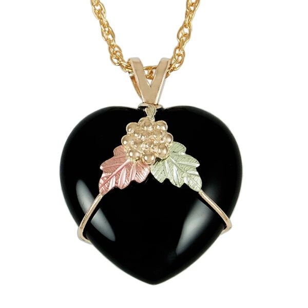 black-hills-gold-heart-onyx-pendant-600x600 Black Hills Gold Heart Onyx Pendant