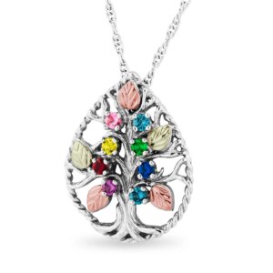 black-hills-sterling-silver-family-tree-pendant-300x300 Black Hills Sterling Silver Family Tree Pendant with 3 Synthetic Birthstones