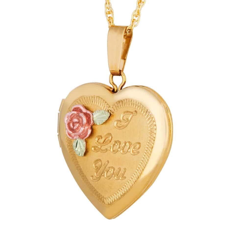 black-hills-gold-mothers-i-love-you-heart-locket Black Hills Gold Family Jewelry | Perfect Heirloom Gifts