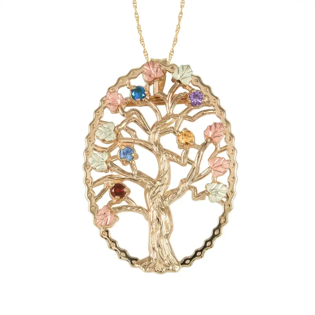 gold-family-tree-pendant-with-6-synthetic-birthstones-1024x1024 Black Hills Gold Family Jewelry | Perfect Heirloom Gifts