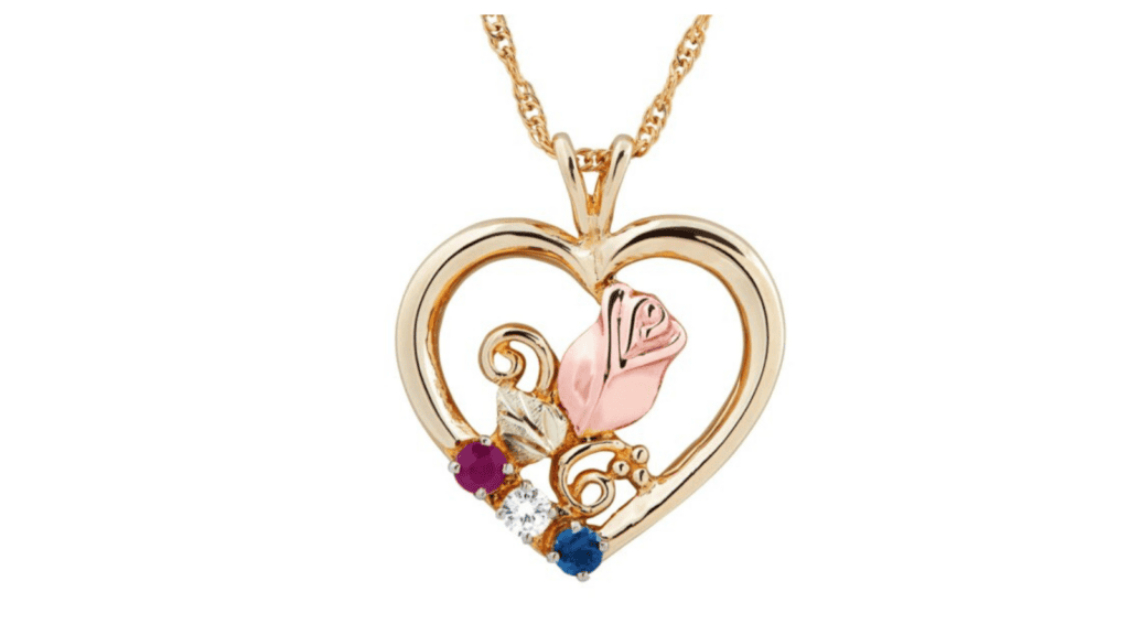 Black-Hills-Gold-Rose-in-Heart-Pendant-with-6-Synthetic-Birthstones-1024x576 Family Jewelry: Meaningful Pieces That Celebrate Love, Legacy, and Connection